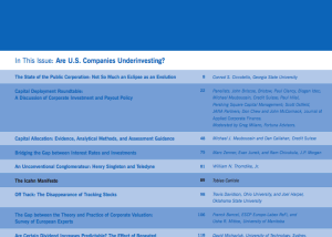 Journal of Applied Corporate Finance Cover Edit